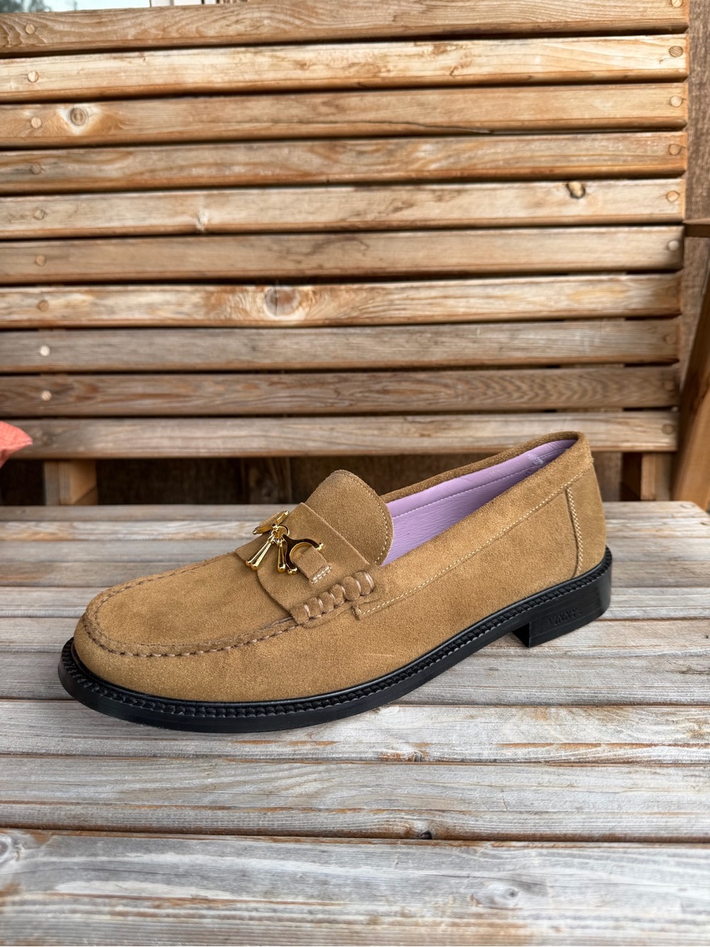 Classic Tassel Loafer Slip-On in Chestnut Suede